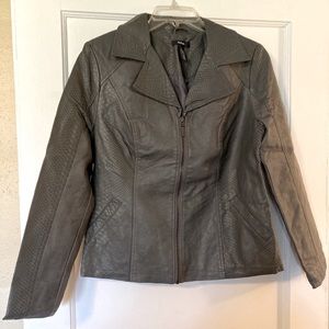 Alfani Faux Leather Jacket